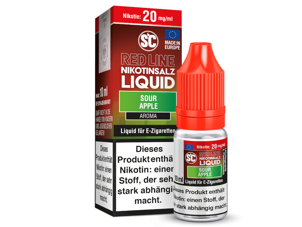 SC - Red Line - Sour Apple - Nikotinsalz Liquid