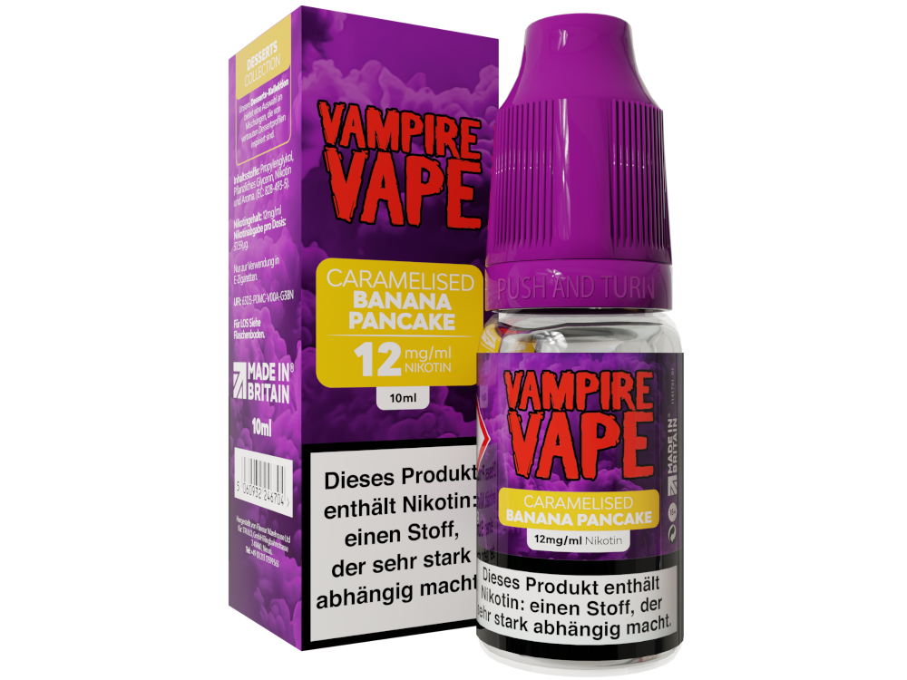 Vampire Vape - Dessert Collection - Caramelised Banana Pancake E-Zigaretten Liquid