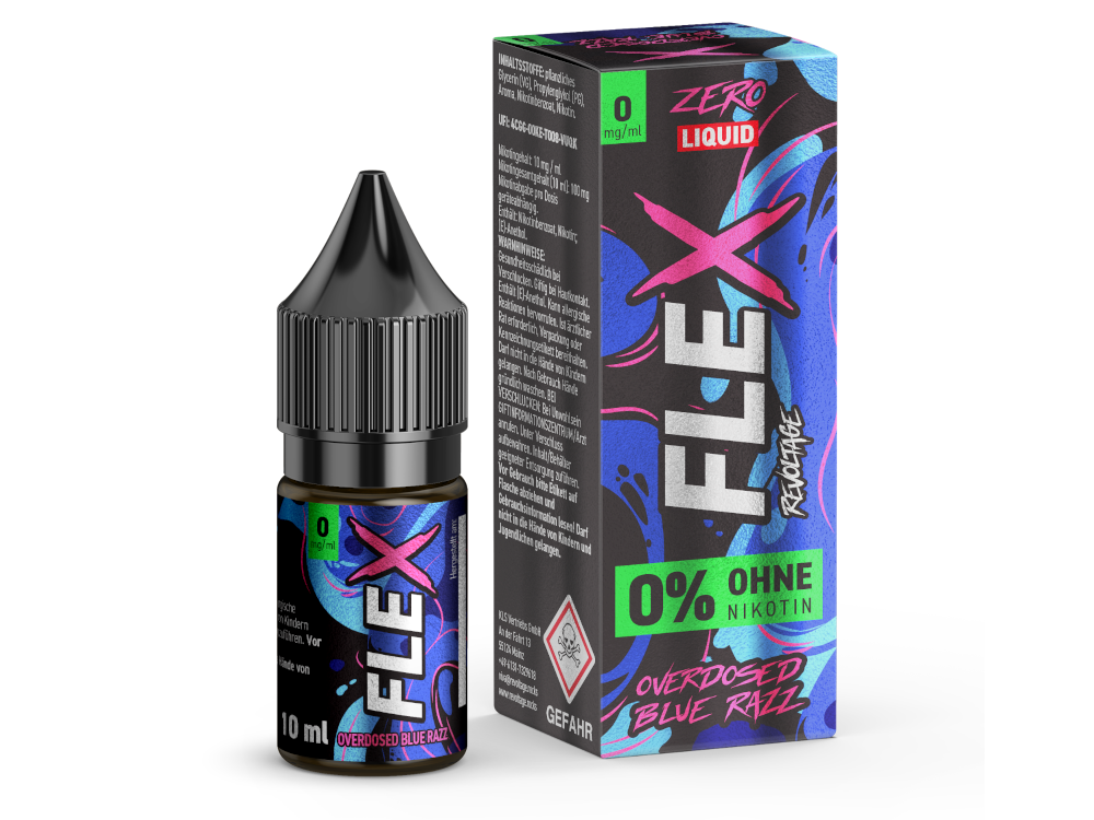 Revoltage - FLEX - Overdosed Blue Razz - Nikotinsalz Liquid