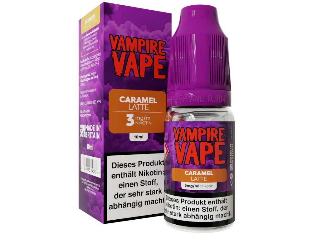 Vampire Vape - Dessert Collection - Caramel Latte E-Zigaretten Liquid