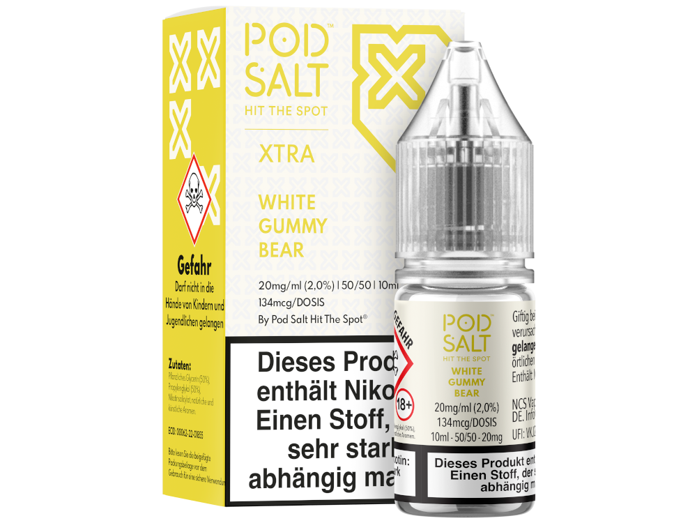 Pod Salt X - White Gummy Bear - Nikotinsalz Liquid