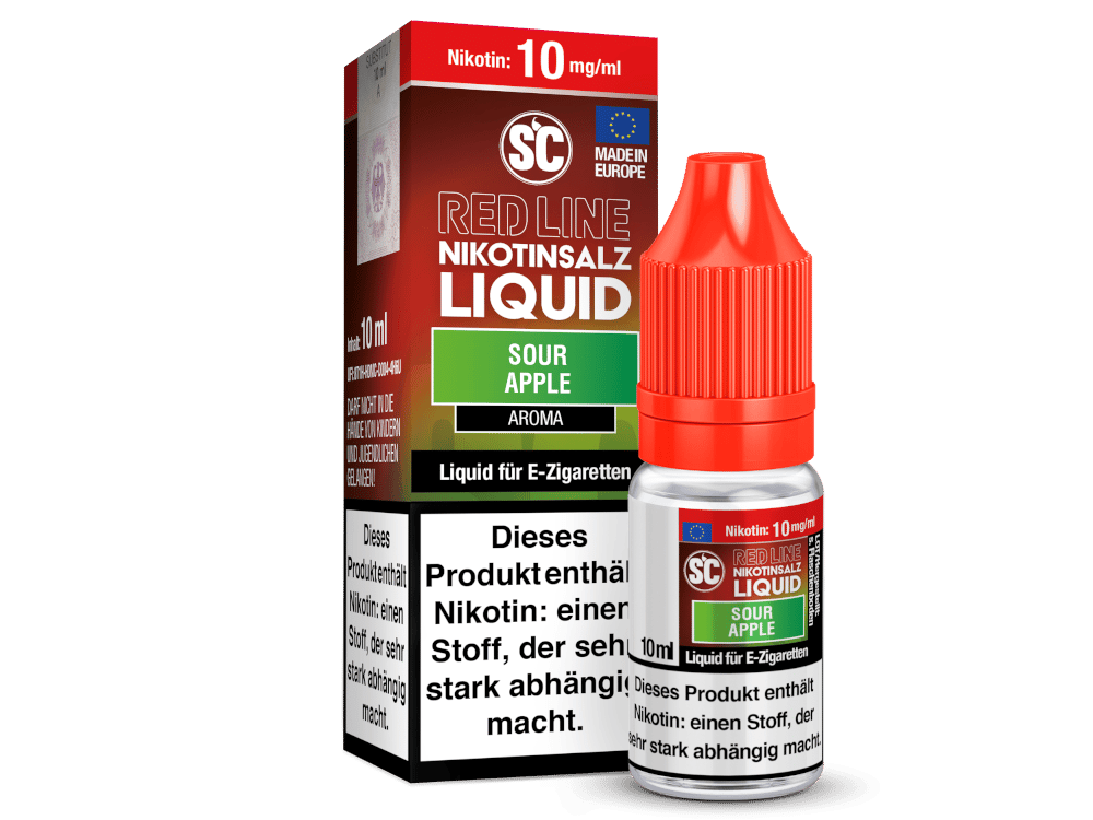 SC - Red Line - Sour Apple - Nikotinsalz Liquid