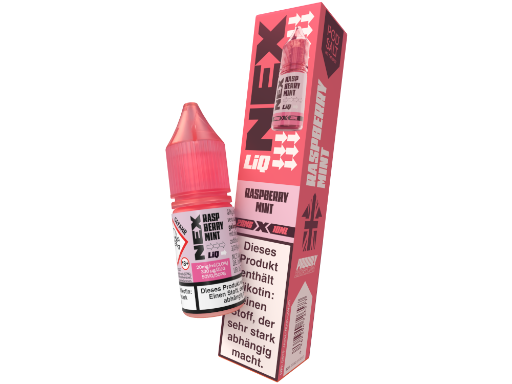 Pod Salt - NexLiq - Raspberry Mint Nikotinsalz Liquid