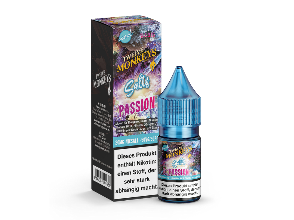 Twelve Monkeys - Iced - Passion - Nikotinsalz Liquid 20 mg/ml
