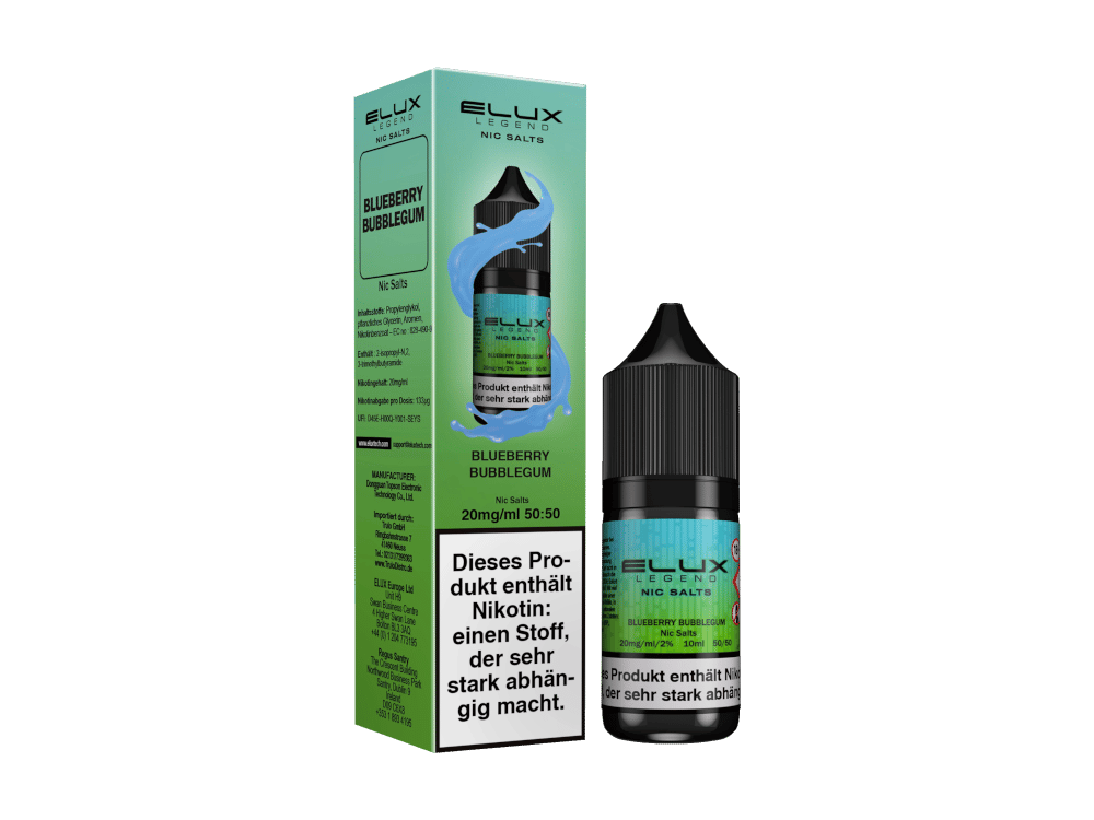 Elux - Blueberry Bubblegum - Nikotinsalz Liquid