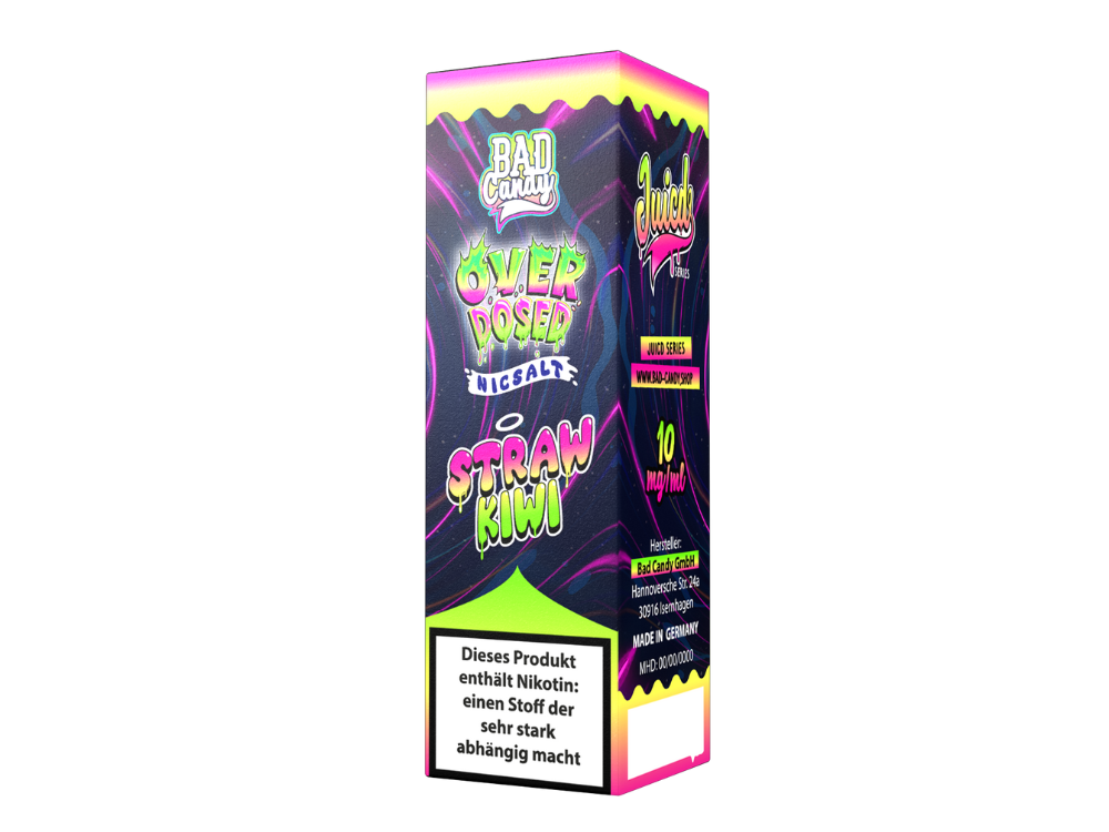 Bad Candy Liquids - Juicd - Overdosed Straw Kiwi - Nikotinsalz Liquid