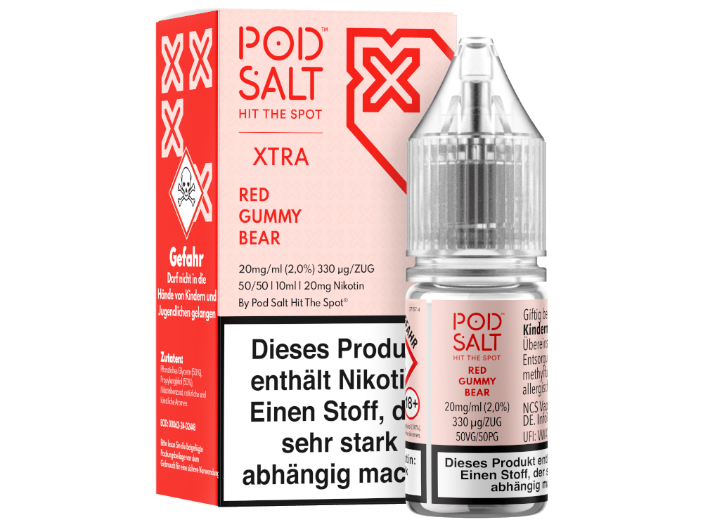 Pod Salt X - Red Gummy Bear - Nikotinsalz Liquid