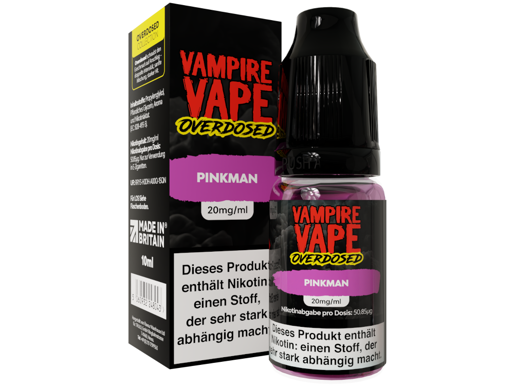 Vampire Vape - Overdosed - Pinkman - Nikotinsalz Liquid