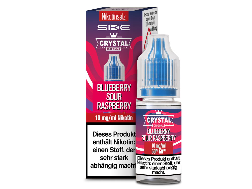 SKE - Crystal - Blueberry Sour Raspberry - Nikotinsalz Liquid