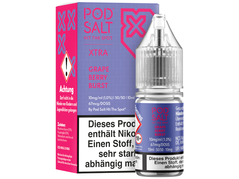 Pod Salt X - Grape Berry Burst - Nikotinsalz Liquid
