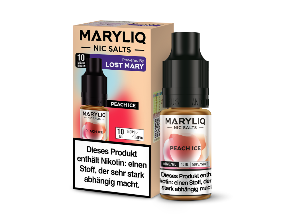 MARYLIQ - Peach Ice - Nikotinsalz Liquid