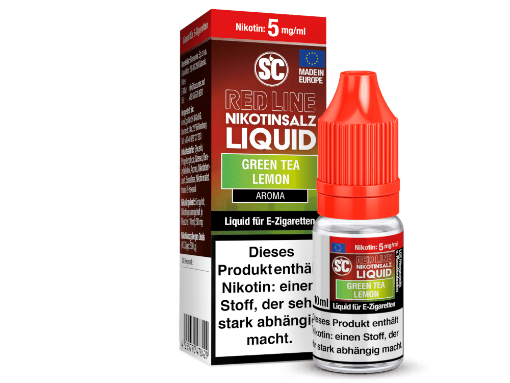 SC - Red Line - Green Tea Lemon - Nikotinsalz Liquid