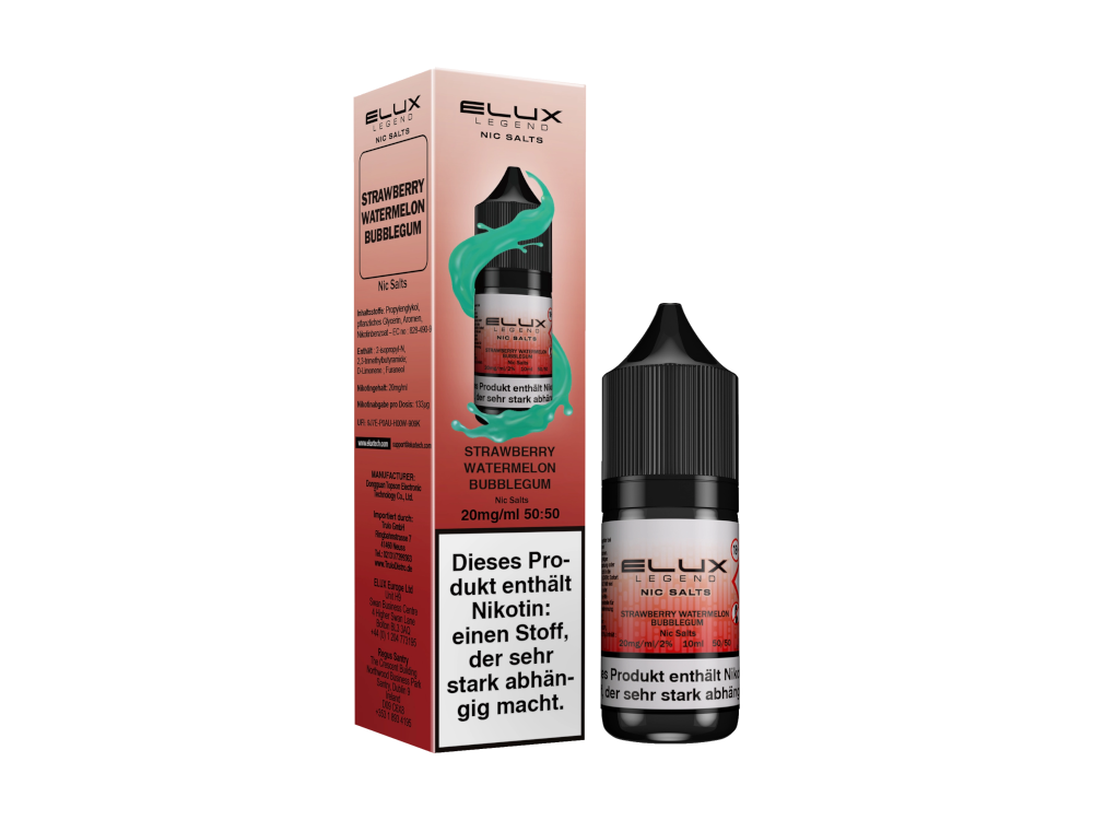 Elux - Strawberry Watermelon Bubblegum - Nikotinsalz Liquid