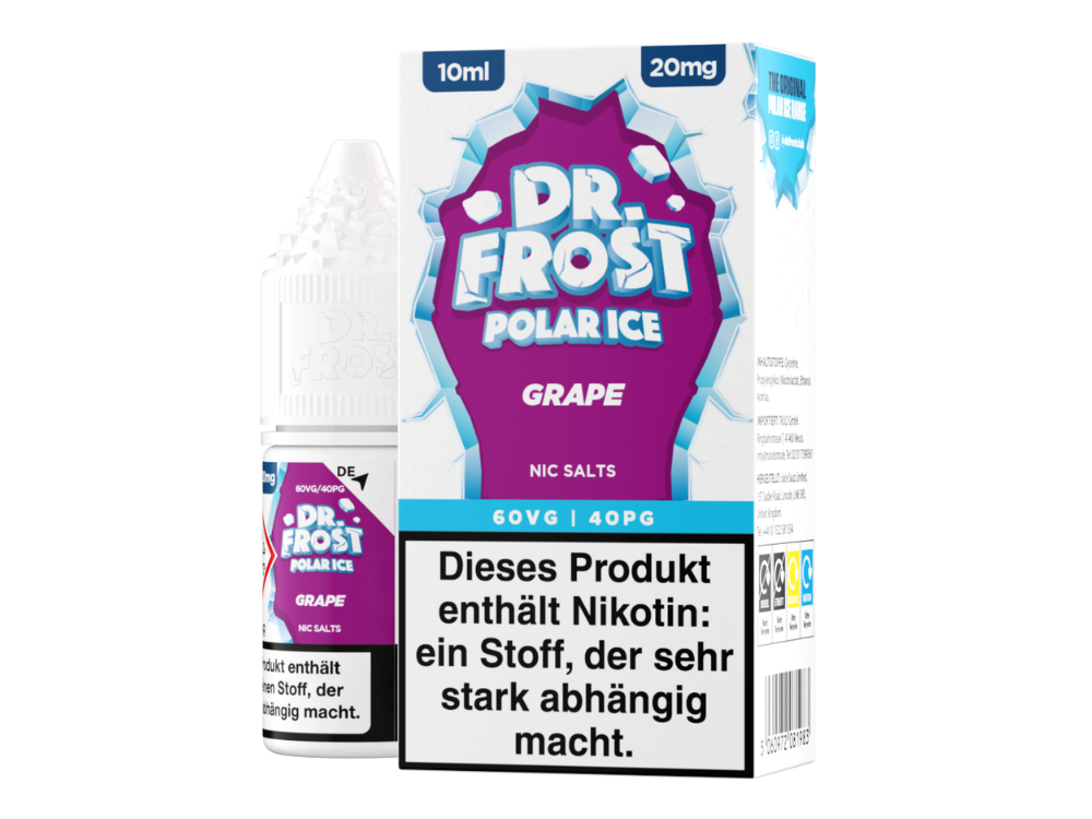 Dr. Frost - Ice Cold - Grape - Nikotinsalz Liquid