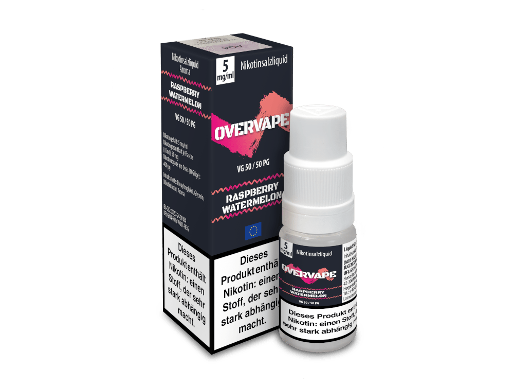 Overvape - Raspberry Watermelon - Nikotinsalz Liquid