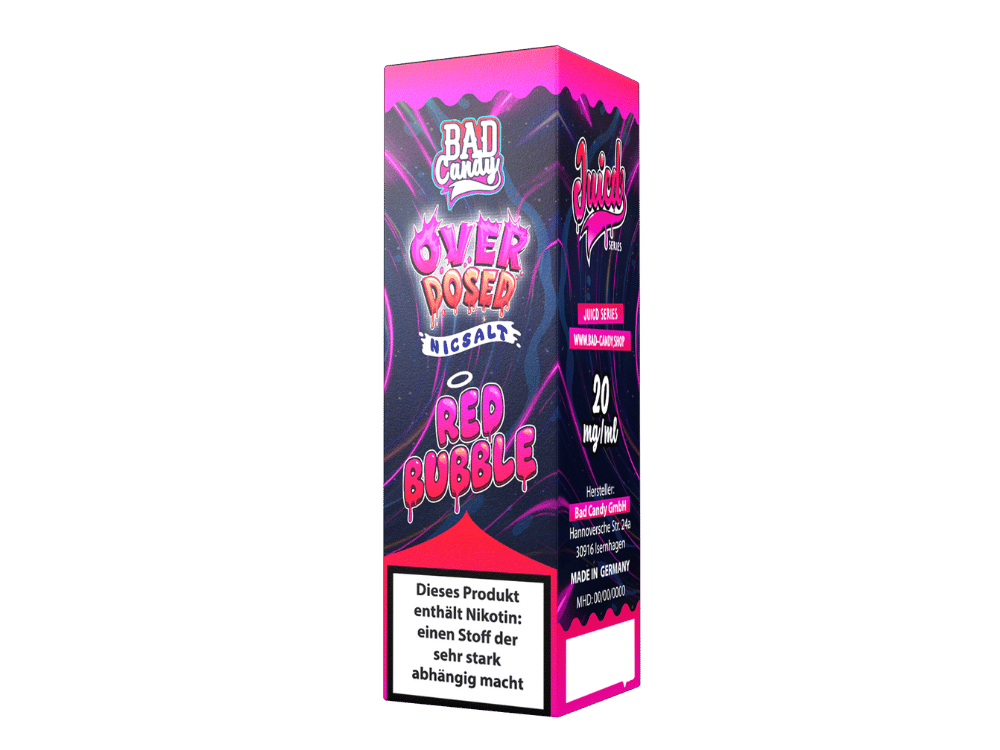 Bad Candy Liquids - Juicd - Overdosed Red Bubble - Nikotinsalz Liquid