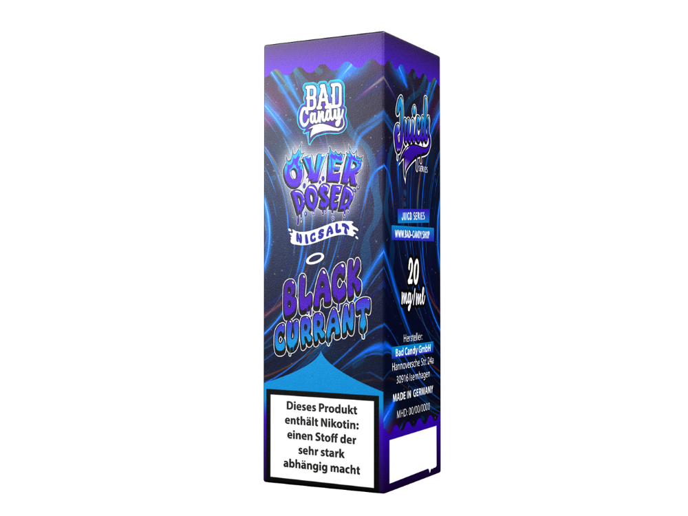 Bad Candy Liquids - Juicd - Overdosed Blackcurrant - Nikotinsalz Liquid