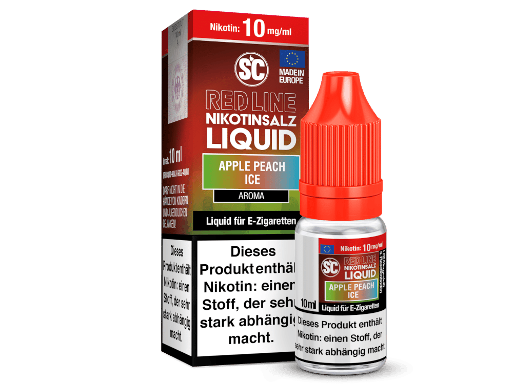 SC - Red Line - Apple Peach Ice - Nikotinsalz Liquid