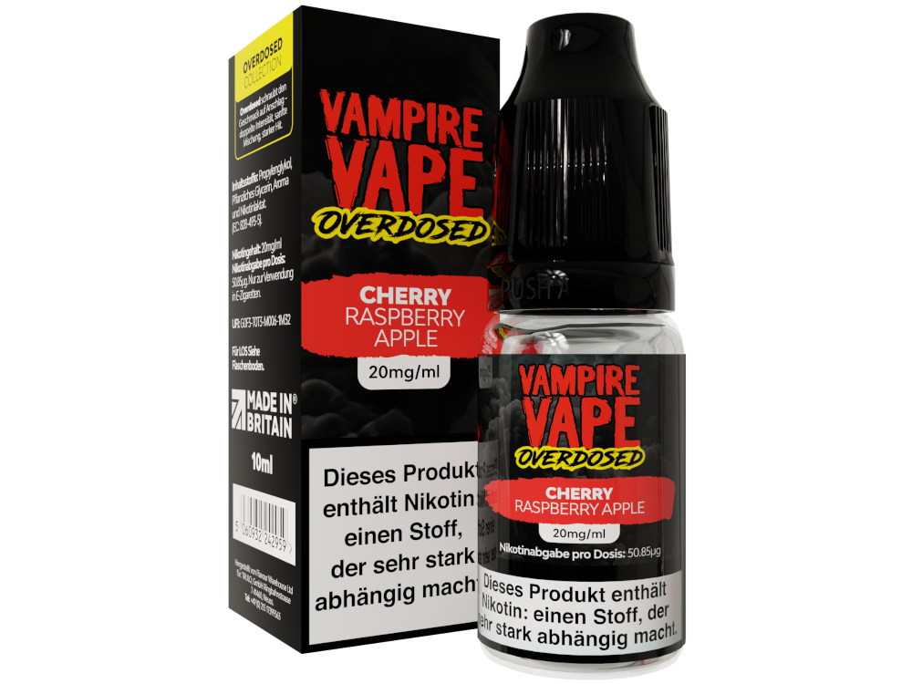 Vampire Vape - Overdosed - Cherry Raspberry Apple - Nikotinsalz Liquid