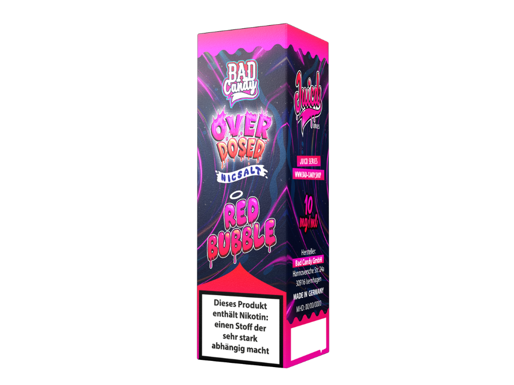 Bad Candy Liquids - Juicd - Overdosed Red Bubble - Nikotinsalz Liquid