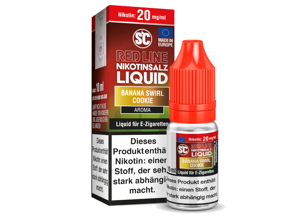 SC - Red Line - Banana Swirl Cookie - Nikotinsalz Liquid