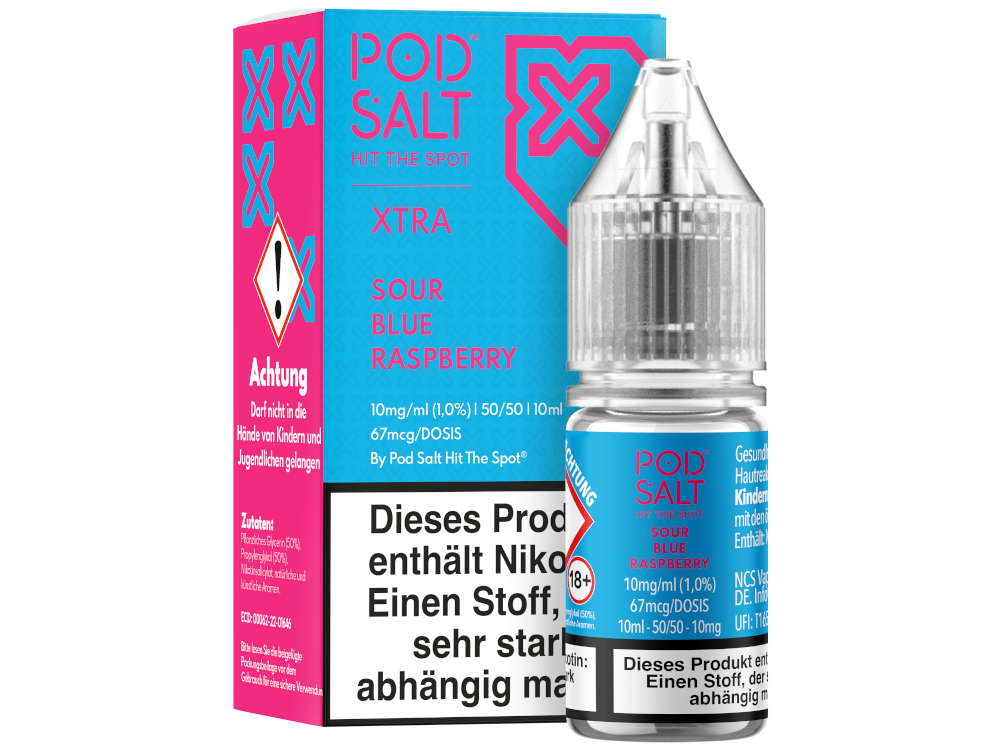 Pod Salt X - Sour Blue Raspberry - Nikotinsalz Liquid