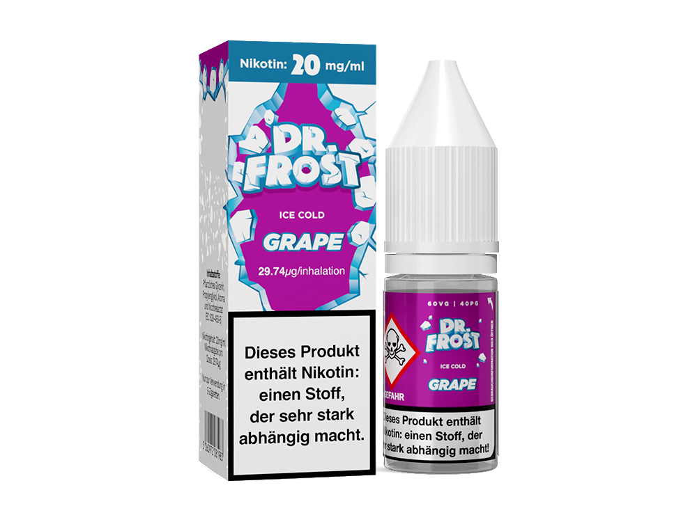 Dr. Frost - Ice Cold - Grape - Nikotinsalz Liquid
