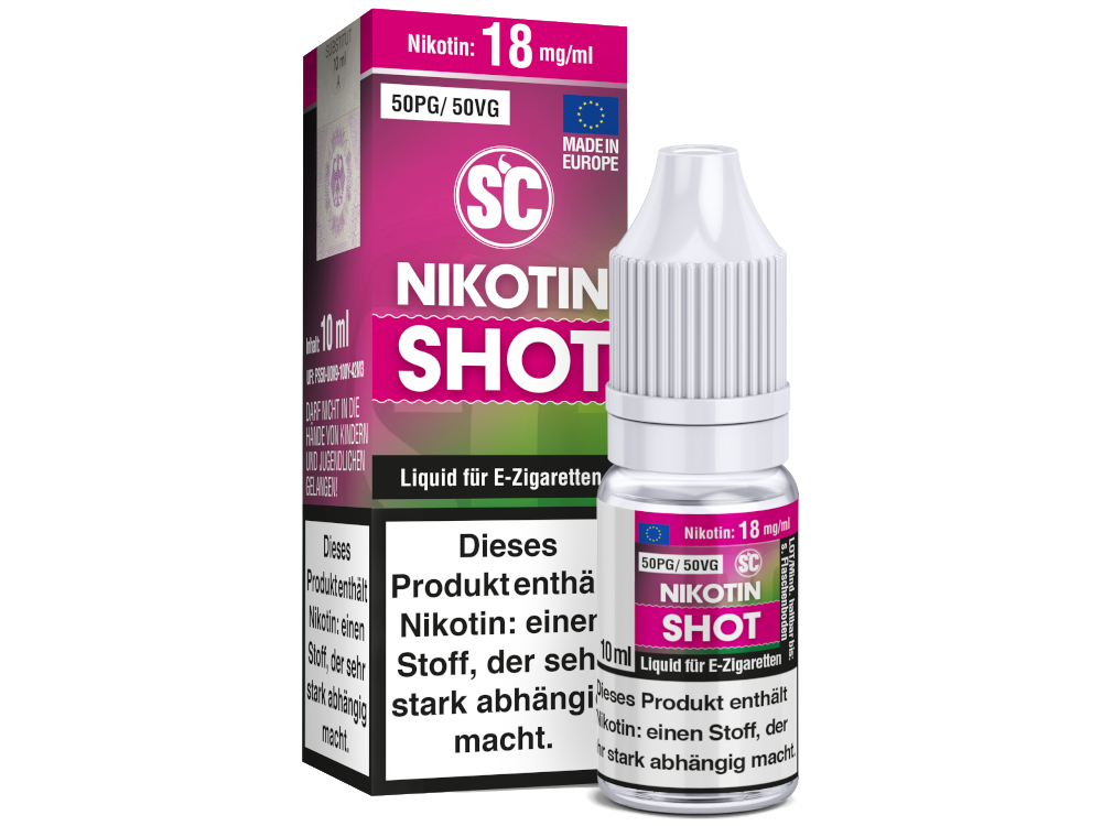 SC - 10 ml Nikotin Shot 50PG/50VG