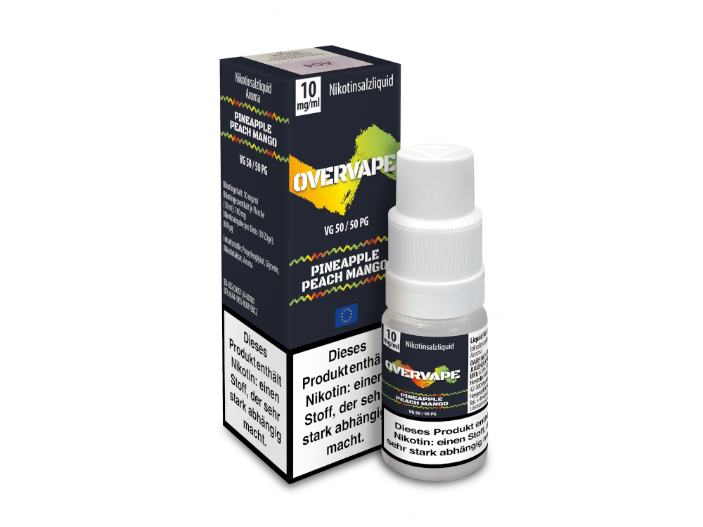 Overvape - Pineapple Peach Mango - Nikotinsalz Liquid