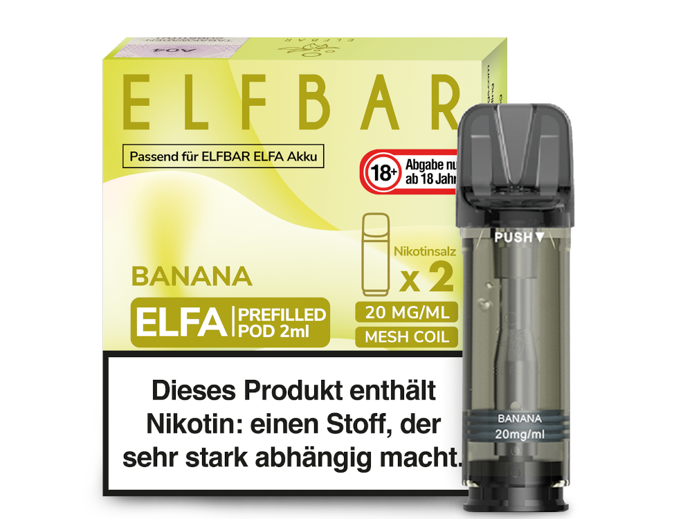Elfbar - Elfa Pod Banana 20 mg/ml (2 Stück pro Packung)