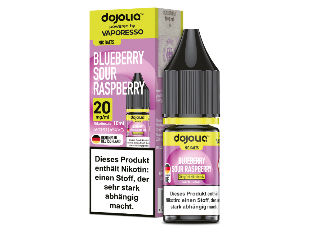 Vaporesso - Dojoliq - Blueberry Sour Raspberry - Nikotinsalz Liquid