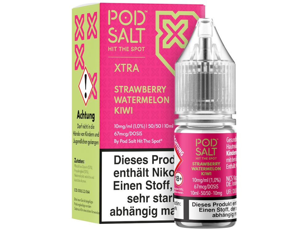 Pod Salt X - Strawberry Watermelon Kiwi - Nikotinsalz Liquid