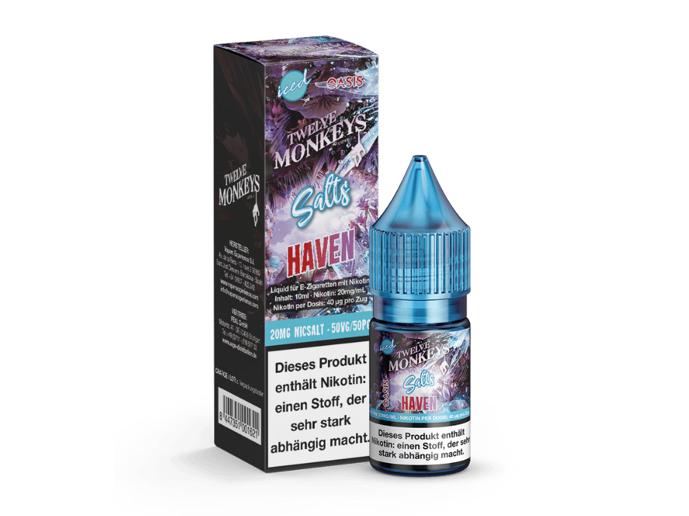 Twelve Monkeys - Iced - Haven - Nikotinsalz Liquid 20 mg/ml