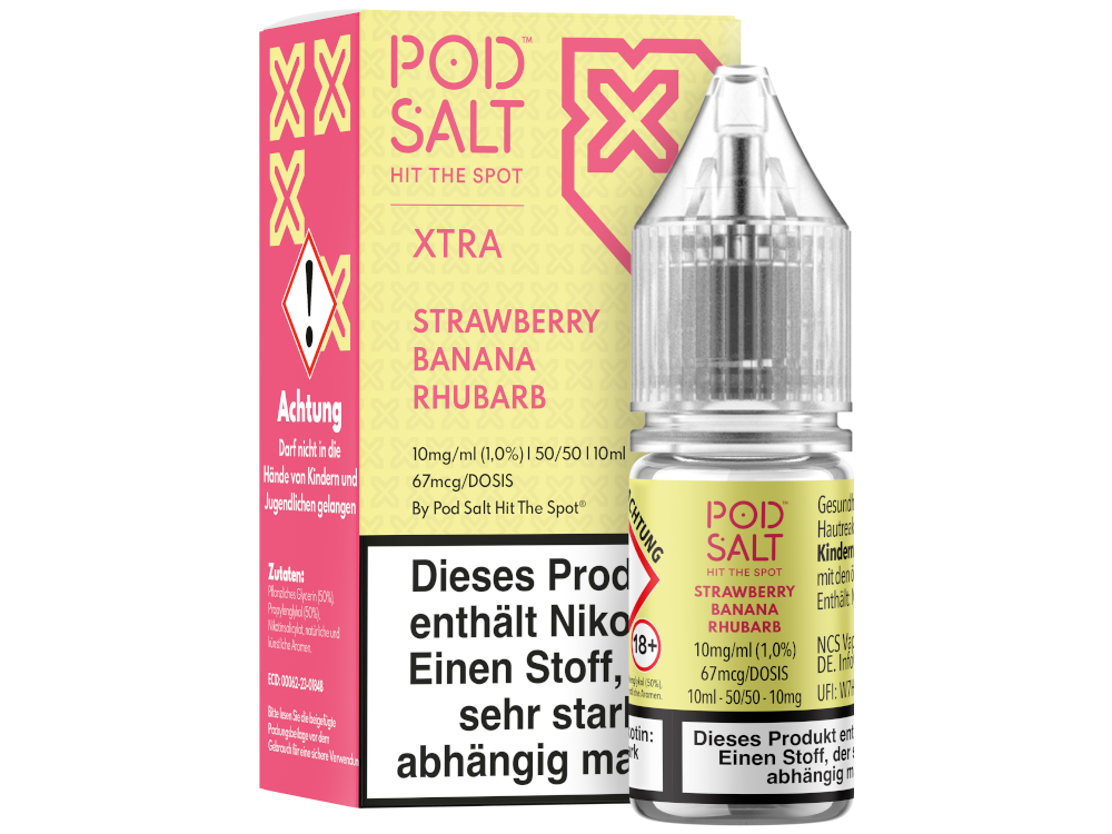 Pod Salt X - Strawberry Banana Rhubarb - Nikotinsalz Liquid