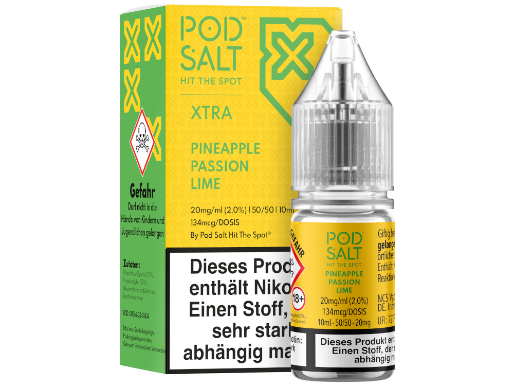 Pod Salt X - Pineapple Passion Lime - Nikotinsalz Liquid