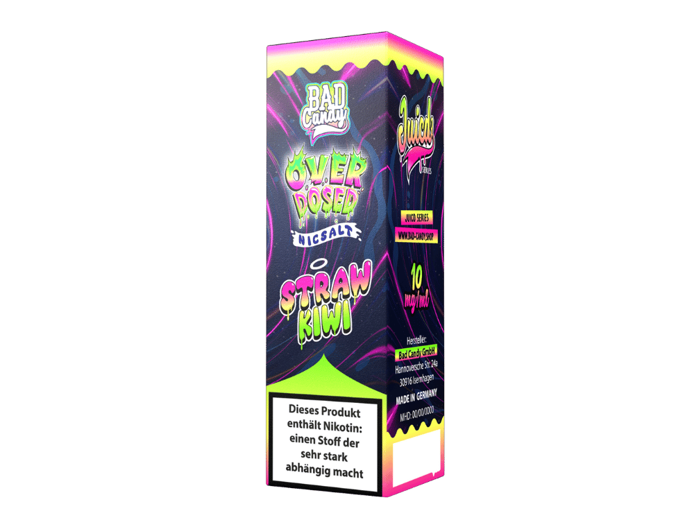 Bad Candy Liquids - Juicd - Overdosed Straw Kiwi - Nikotinsalz Liquid