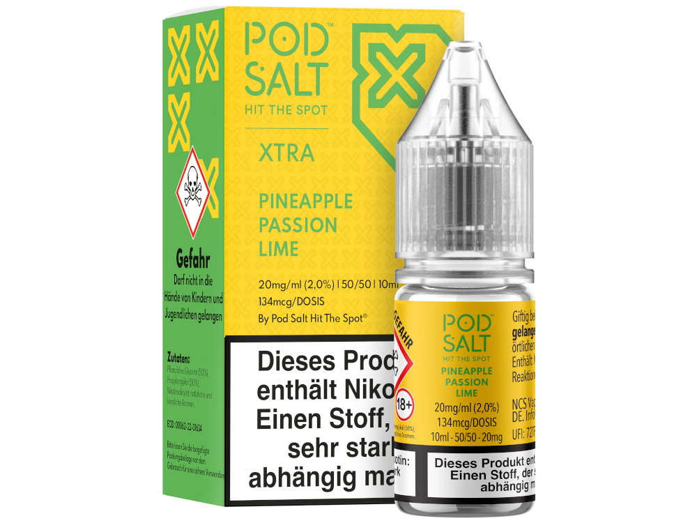 Pod Salt X - Pineapple Passion Lime - Nikotinsalz Liquid