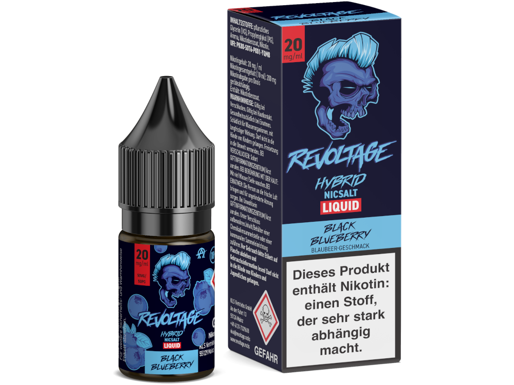 Revoltage - Black Blueberry - Hybrid Nikotinsalz Liquid