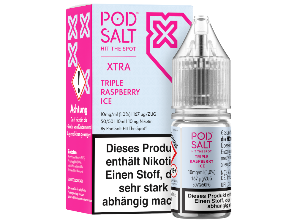 Pod Salt X - Triple Raspberry Ice - Nikotinsalz Liquid