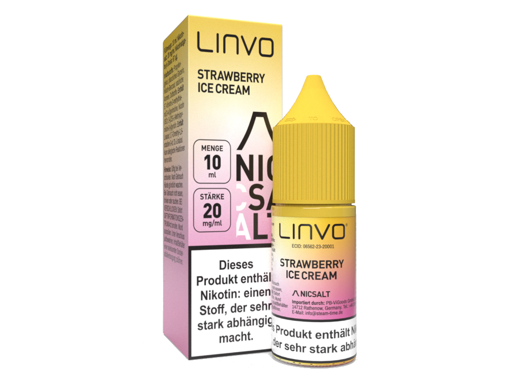 Linvo - Strawberry Ice Cream - Nikotinsalz Liquid 20 mg/ml