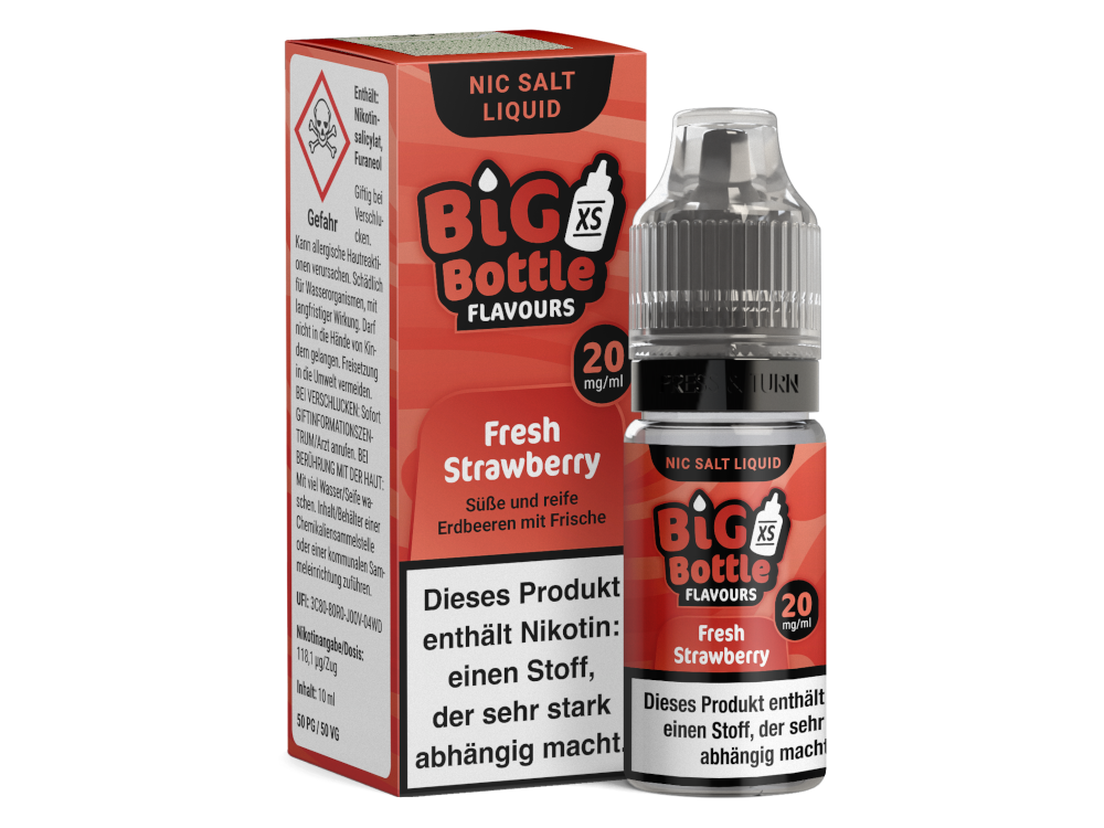 Big Bottle - Fresh Strawberry - Nikotinsalz Liquid