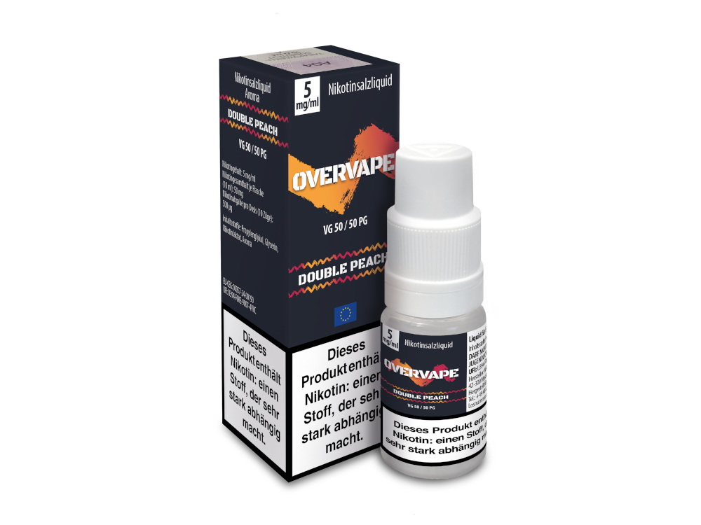 Overvape - Double Peach - Nikotinsalz Liquid