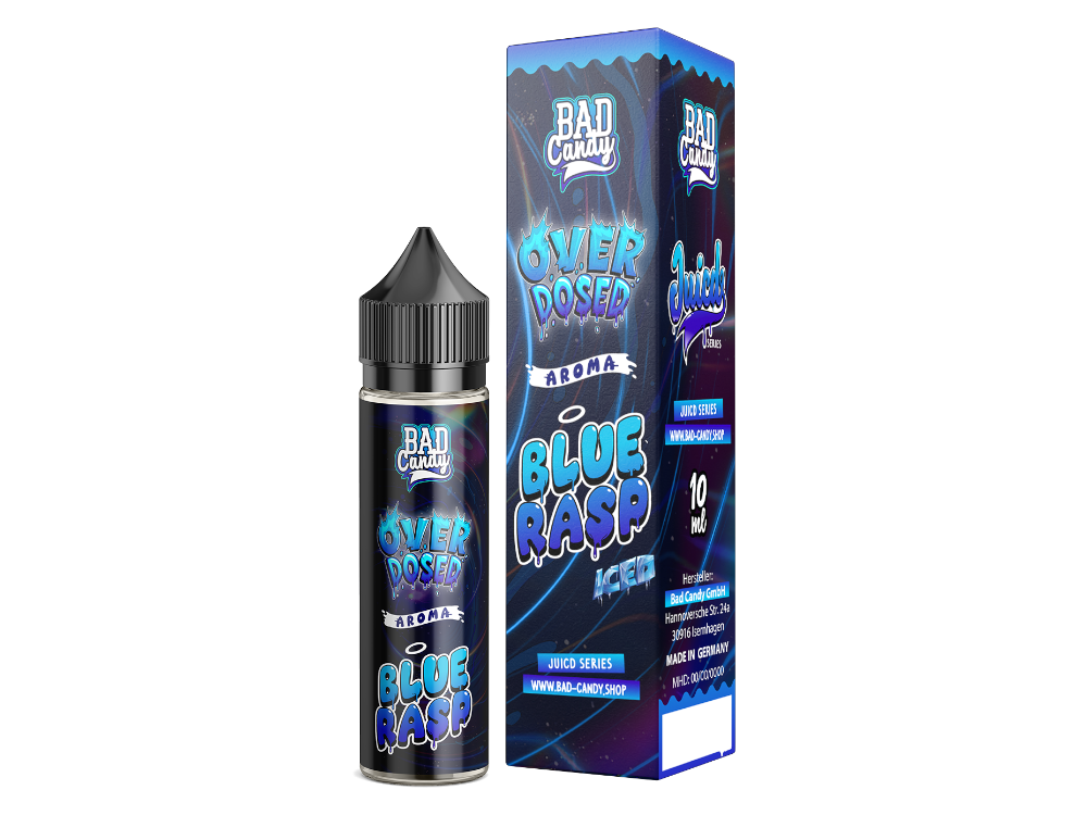 Bad Candy Liquids - Juicd - Aroma Overdosed Blue Rasp 10 ml