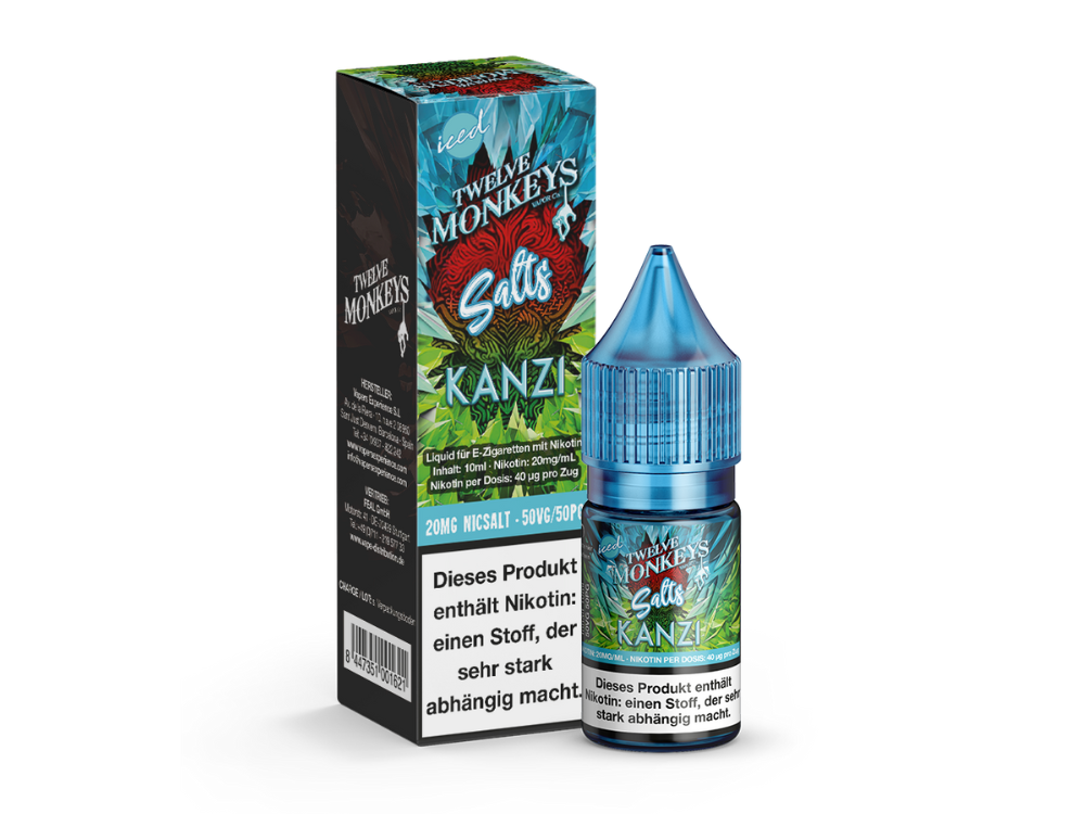 Twelve Monkeys - Iced - Kanzi - Nikotinsalz Liquid 20 mg/ml