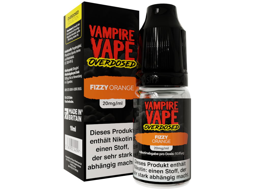 Vampire Vape - Overdosed - Fizzy Orange - Nikotinsalz Liquid