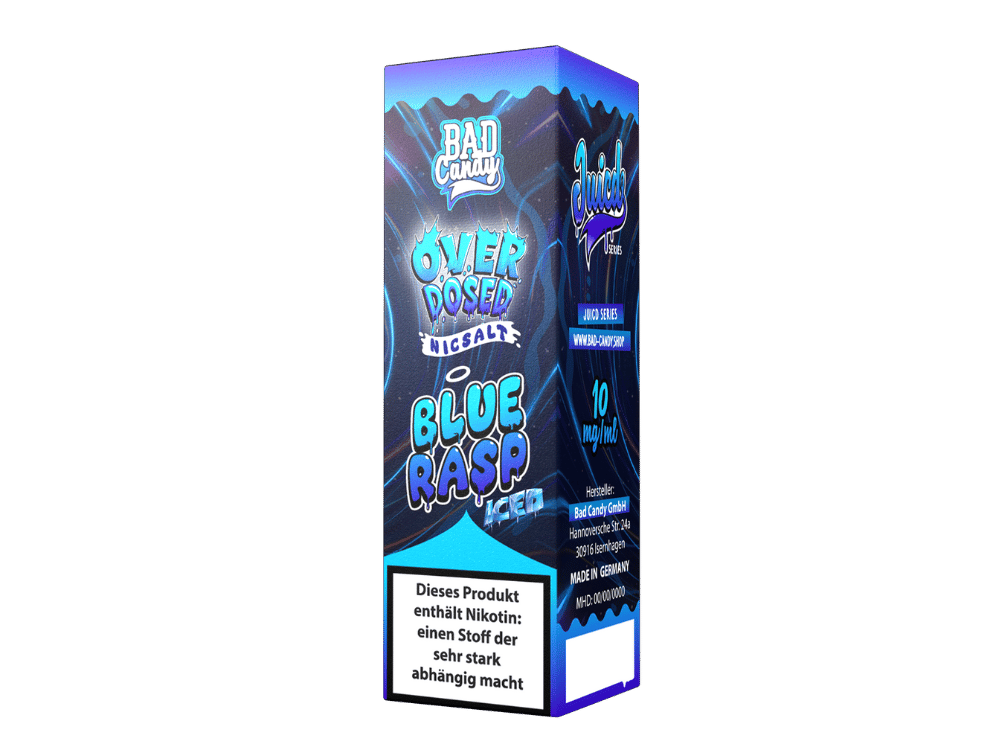 Bad Candy Liquids - Juicd - Overdosed Blue Rasp - Nikotinsalz Liquid
