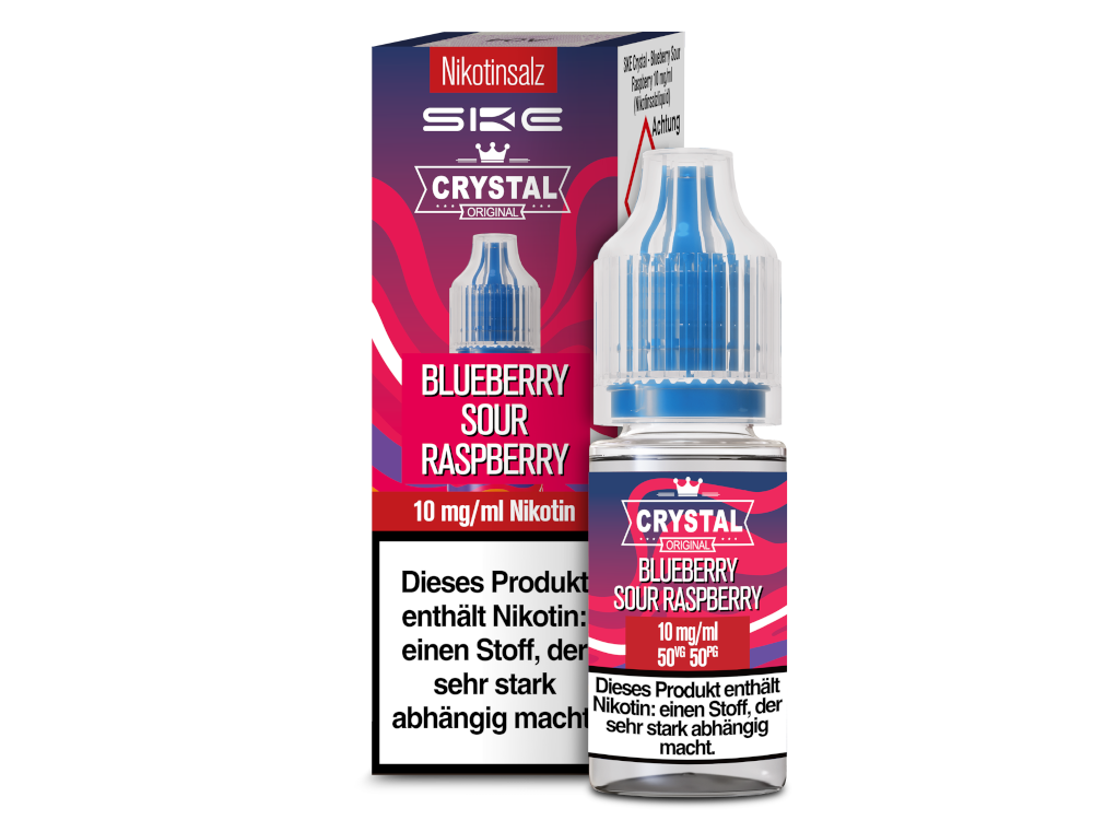 SKE - Crystal - Blueberry Sour Raspberry - Nikotinsalz Liquid