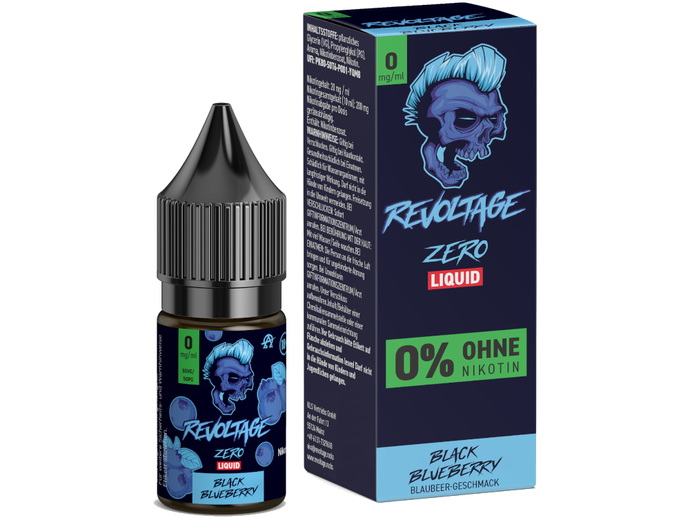 Revoltage - Black Blueberry - Hybrid Nikotinsalz Liquid 0 mg/ml