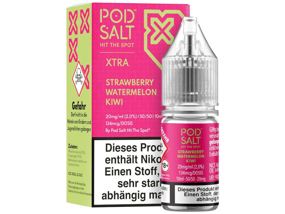 Pod Salt X - Strawberry Watermelon Kiwi - Nikotinsalz Liquid
