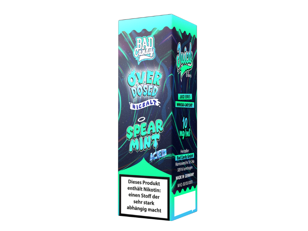 Bad Candy Liquids - Juicd - Overdosed Spearmint - Nikotinsalz Liquid